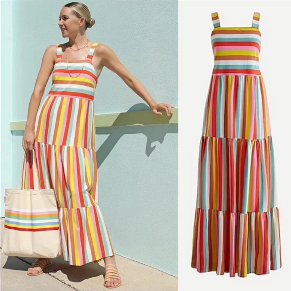 Rainbow Knit Maxi Dress- J.Crew